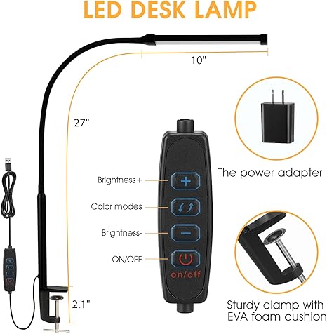 LED Desk lamp with Clamp