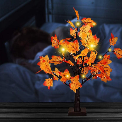 Artificial Fall Lighted Maple Tree 24 LED